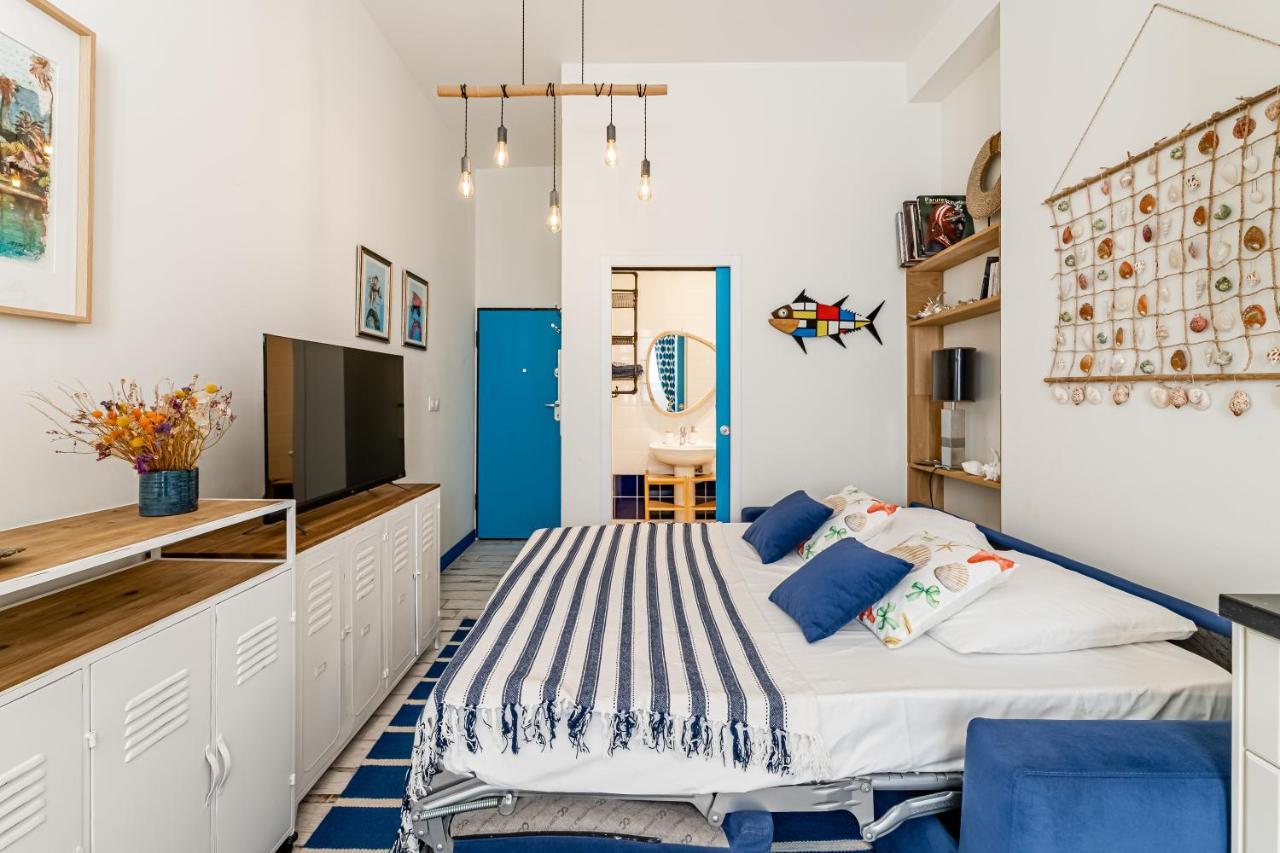 Studio Shell 26M2, 120M Vieux-Port, Clim, Wifi, Acces Autonome Avec Code Marseilles Buitenkant foto