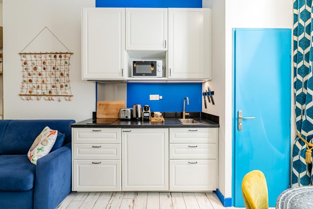 Studio Shell 26M2, 120M Vieux-Port, Clim, Wifi, Acces Autonome Avec Code Marseilles Buitenkant foto